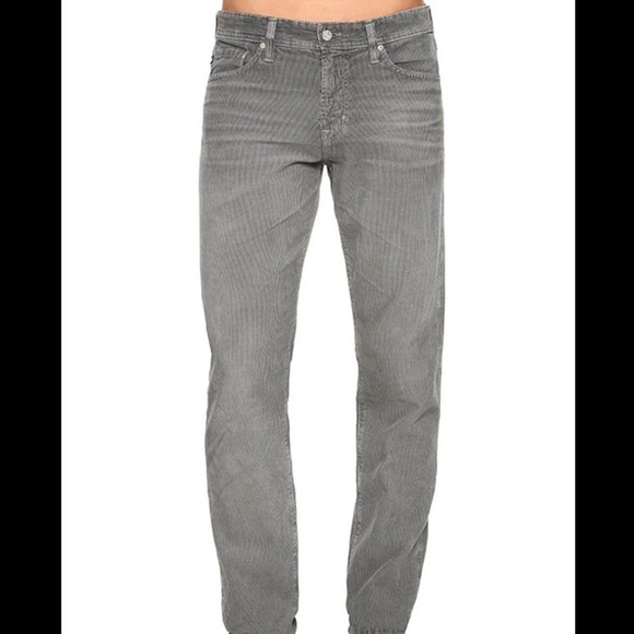 AG Jeans The Graduate Tailored Grey Corduroy Size 36 - Picture 1 of 13